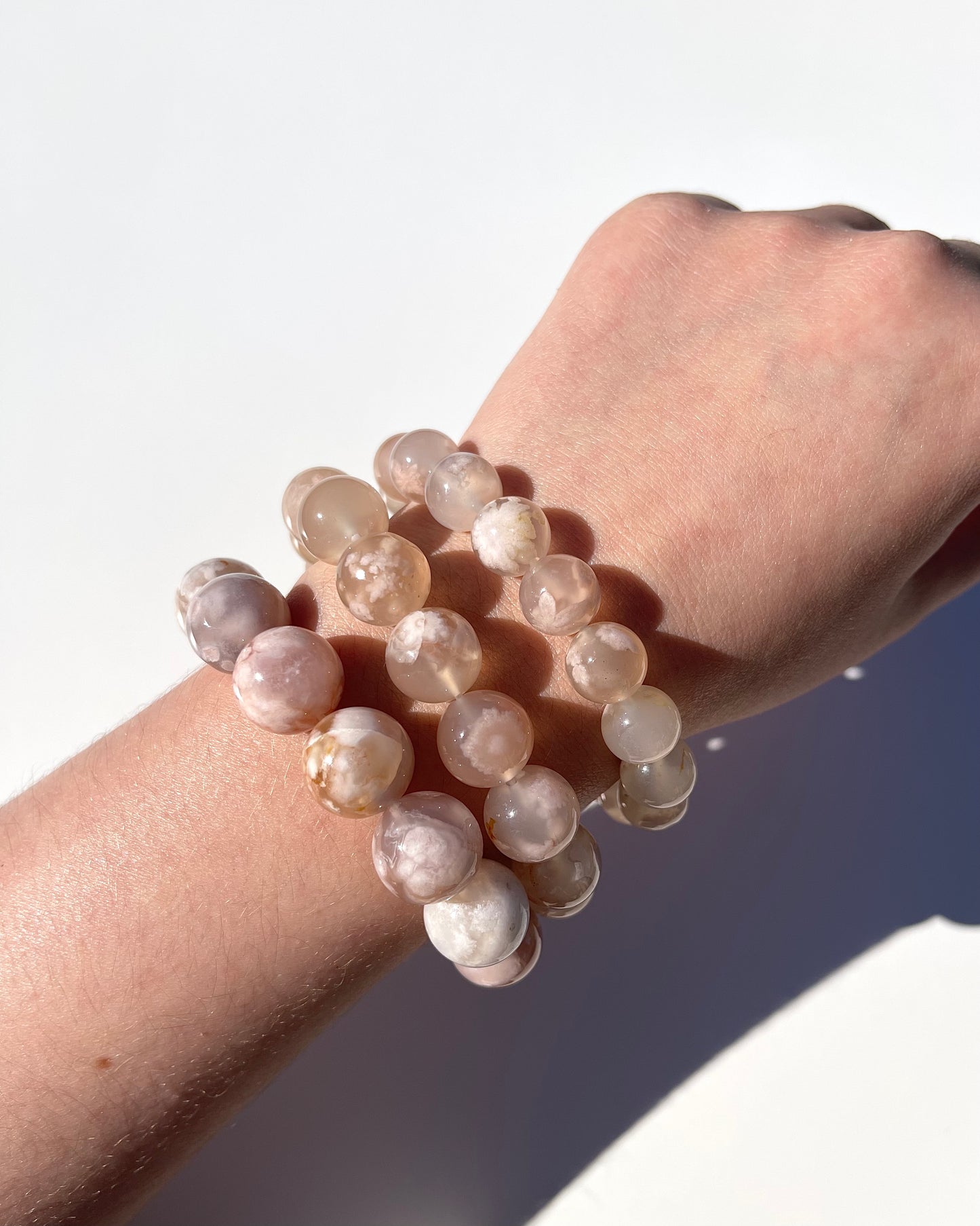 Willow & Body Flower Agate Bracelet